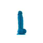Coloursoft 5 Inch Soft Dildo Blue Medical Grade Silicone Toy Blue DONGS
